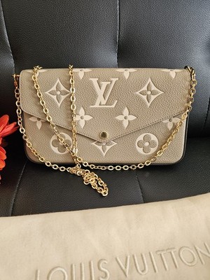 Louis Vuitton Felicie Leder Empreinte Monogram mit Microchip