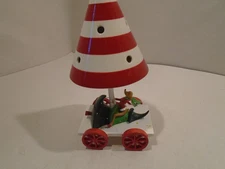 Yankee Candle Dancing Reindeer Christmas Tree on wheels Tealight Holder  Ceramic