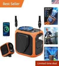 Lightweight Mini Waist Fan with Intelligent Control – 20 Hour Run Time & LED