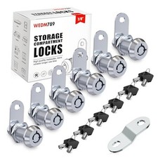 RV Locks for Storage Door,Tool Box Locks,Cabinet Locks with 7-8" Silver 6PACK