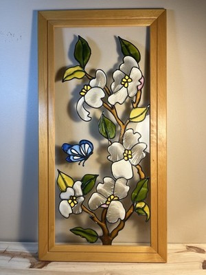 Vintage Open Windows Salida Colorado Stained Glass Window Panel/Artwork Catcher
