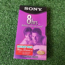 NEW Sony 8 Hours Premium Grade T-160 Blank Recordable VHS Tape