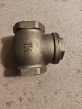 VALVOLA DI RITEGNO NON RITORNO CLAPET OTTONE 1"1/4  MADE ITALY DN 32