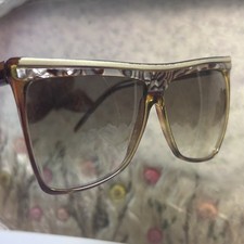 Laura Biagiotti Oversized Tortoise Sunglasses   Italian Designer Vintage 25266 L