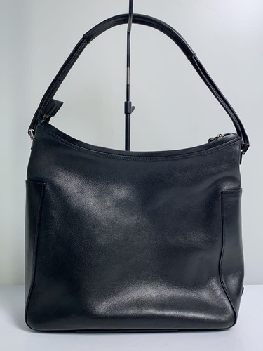 GUCCI One Handle Handbag Leather BLK 001 3766 002058 - Picture 3 of 7