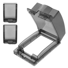 3 Pcs outside Electrical Outlet Cover Adhesive Socket Protector Bathroom Plug