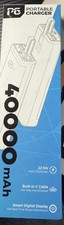Portable Charger 40000mAh Power Bank with Built in Cable, 22.5W USB C NEW