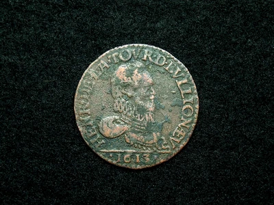 LIARD CUIVRE ROUGE 1613 SEDAN 25mm HENRI DE LA TOUR D'AUVERGNE ARDENNES (n240 - Photo 1/3