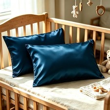 Toddler Pillow Cases 14 x 20 2 Pack Travel Pillowcase Toddler, Deep Sea Blue