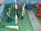Vintage Louis Marx Toy Cape Kennedy Carry All Boot Camp Toy ACTION PLAYSET #4625