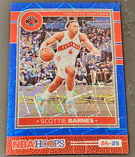 2024-25 Panini NBA Hoops Scottie Barnes Holo Blue Laser #4/49! Jersey Match 1/1!