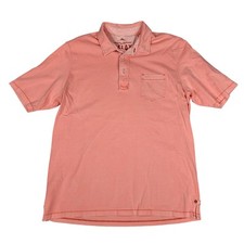 Tommy Bahama Relax Polo Shirt Mens Large Peach Pima Cotton Soft Marlin Beach