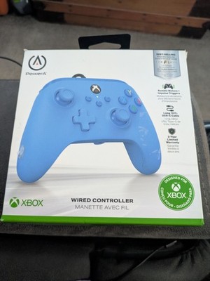 NEW IN BOX Power A XBOX Wired Controller-Blue