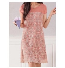 Sundance Rose Palace Pink Lace Shift Dress XS Womens Boho Party Chic Cute