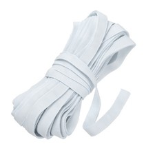 12 Yards Corset Boning Casing, 5/16" Nylon Plush Boning for Sewing, Light White