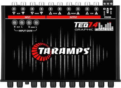 Taramps TEQ 7.4 Stereo 7-Band Graphic Equalizer Car Audio Rca