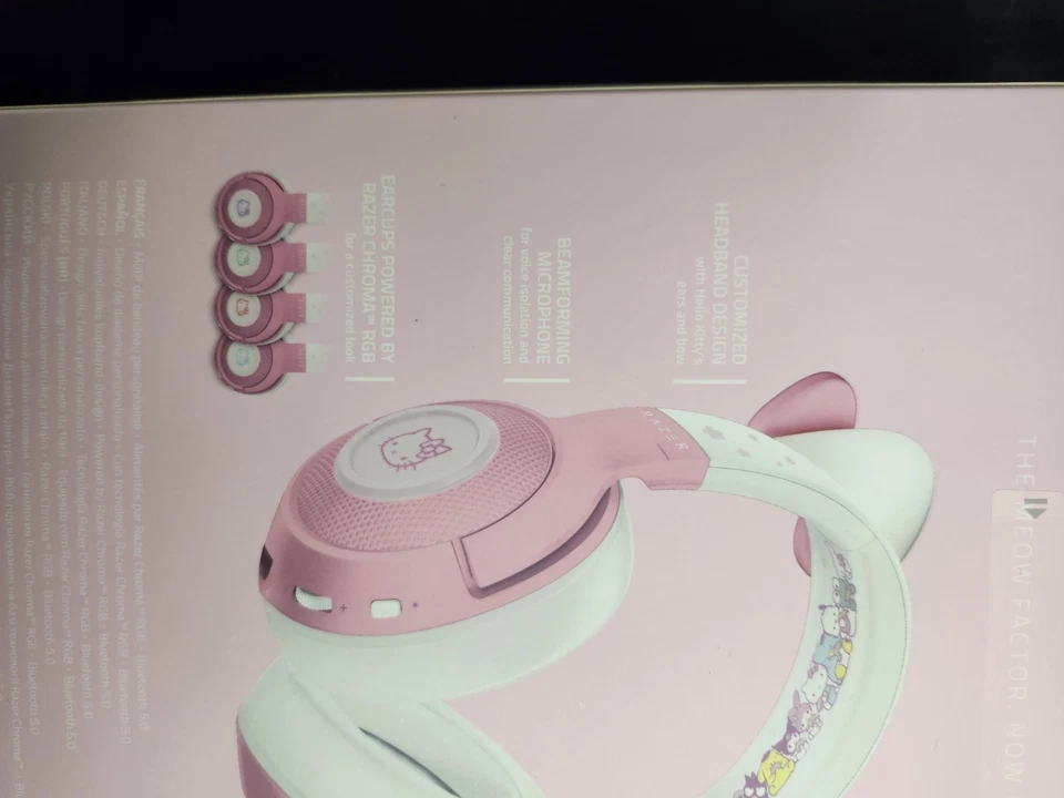 Гарнитура Razer Kraken BT с Bluetooth 5.0, RGB, версия Hello Kitty & Friends - Изображение 4 из 4