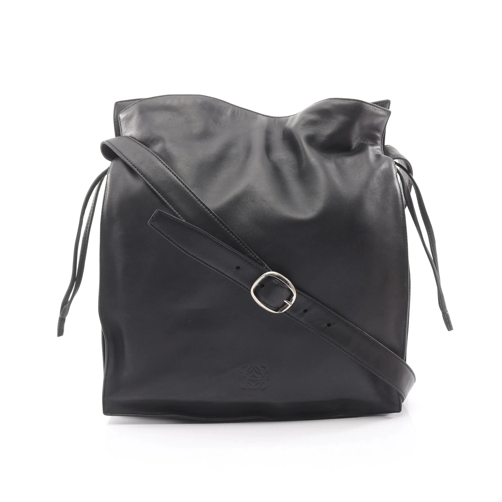 Loewe — Loewe Shoulder Bag Black Leather #RCB1615