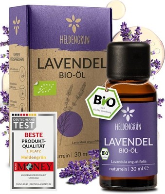 Heldengrün  Organic Lavender Essential Oil, 100% Pure and Natural Lavandula