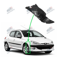 Radlauf StoßStange Locaro Vorne Rechts FüR Peugeot 206 1998 - 2009