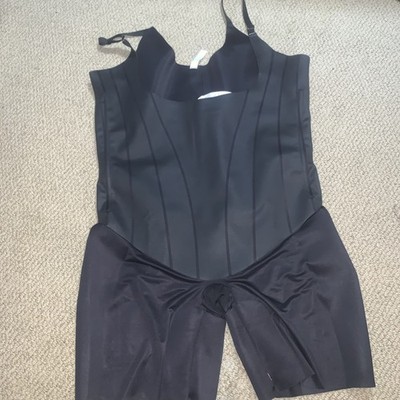Spanx Black OnCore Sculpting Open-Bust Mid-Thigh Bodysuit Size 2X NWOT