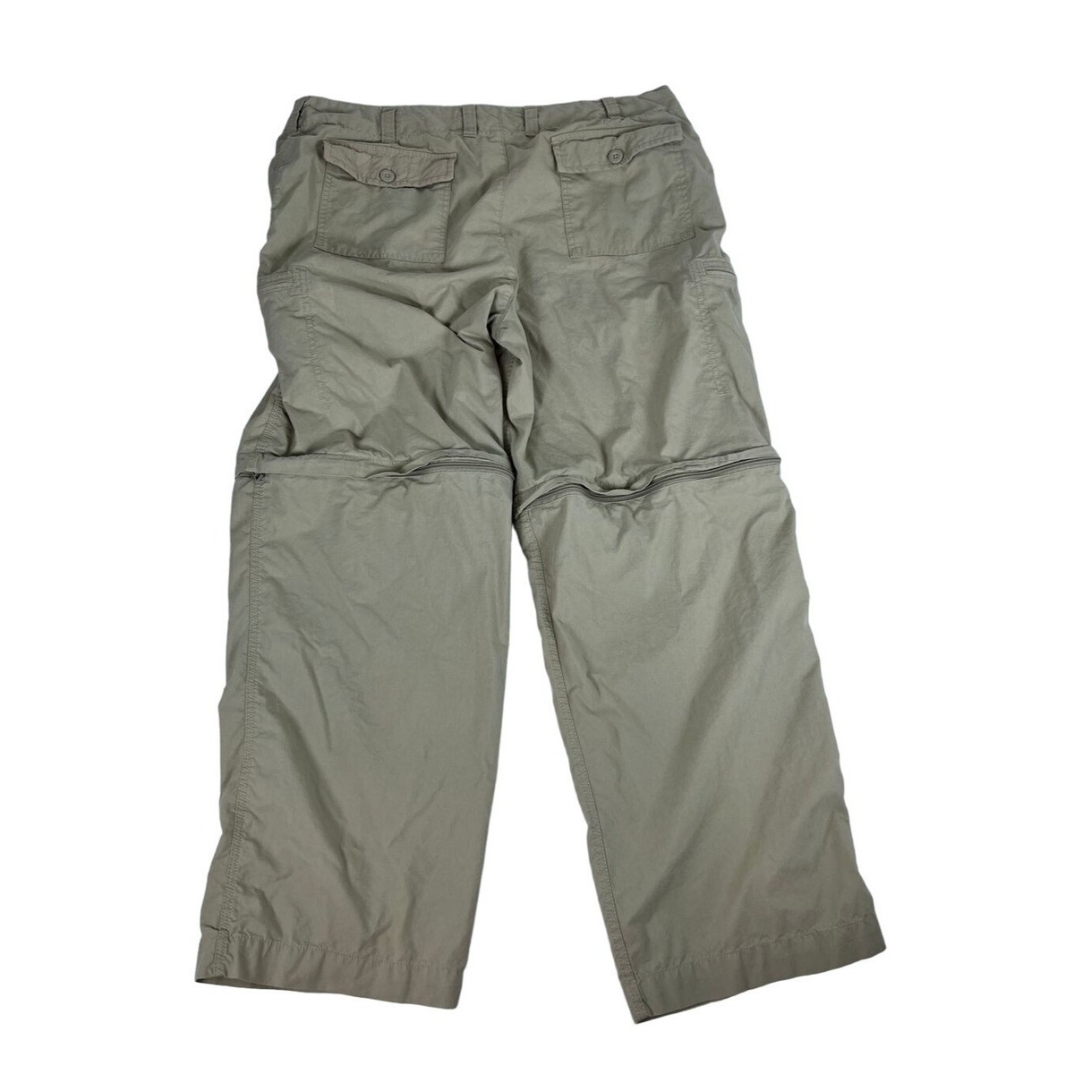 Sonoma Men's Pants Khaki Casual Cotton Detachable Zip Legs