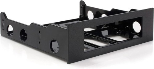 3,5" auf 5,25" Laufwerksschacht Montagehalterung - mit Schrauben Adapterfach schwarz - Bild 4 von 5
