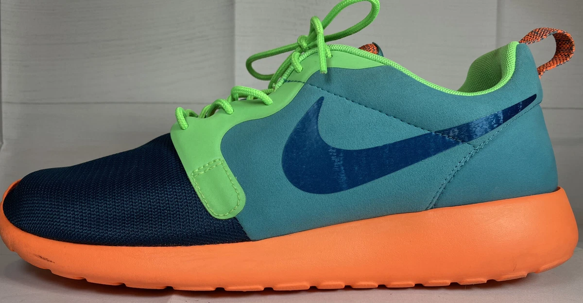 Nike roshe cheap run homme verte