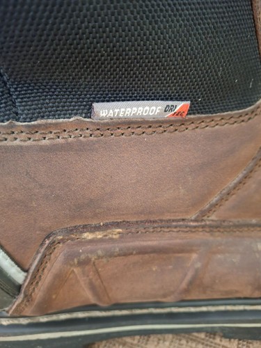 Botas de trabajo Dickies para hombre marrón y negro con puntera de acero - Imagen 7 de 9