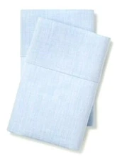 Made by Design Easy Care King Size Light Heathered Blue Set of 2 Pillowcases NEW