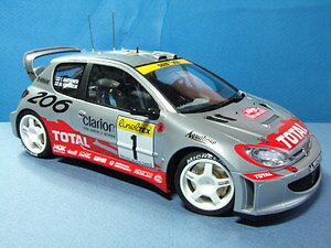 Saico 2002 PEUGEOT 206 WRC ミニカー Saico 2002 PEUGEOT 206 WRC ミニカー