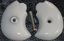 Germany 22LR, EIG E16 Derringer pistol grips pure white plastic with screw