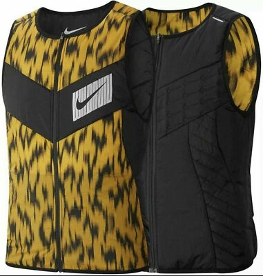 NEW MENS NIKE AEROLAYER REVERSIBLE REPEL RUNNING VEST US M S/N CU6058-010