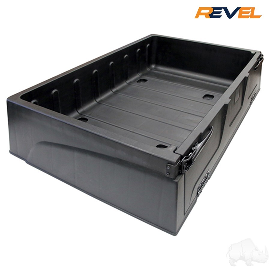 EZGO RXV Golf Cart Thermoplastic Cargo Utility Box w/ Mounting Kit