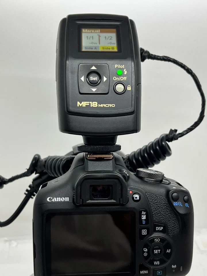 Nissin MF18 Ring Light Macro Flash For Canon w/58mm adapter see pics and video - Image 4 of 4