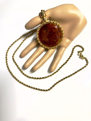 Lange Christian Dior Vintage Bijoux Couture Statement Halskette Gold