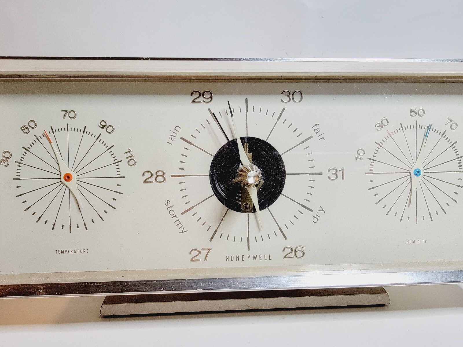 Vintage Honeywell Weather Station Barometer, Thermometer, Hygrometer eBay