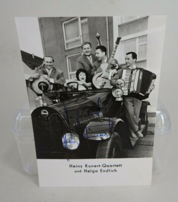 Autograph Heinz Kunert Quartet and Helga Finally Dance Music (70532)