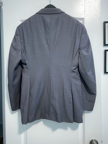 Pronto Uomo Mens 3-Piece Grey Suit Size 38R 36x29 1/2 - Picture 2 of 10