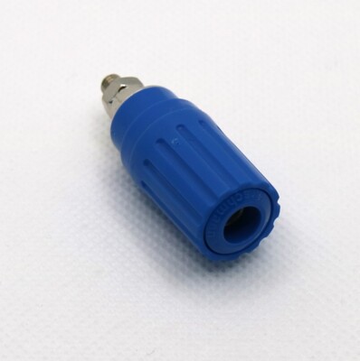 Hirschmann PKI100 BL Blau 4mm Bananenbuchse Polklemme Einbaubuchse