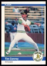 1984 Fleer Tim Conroy Rookie Oakland Athletics #442
