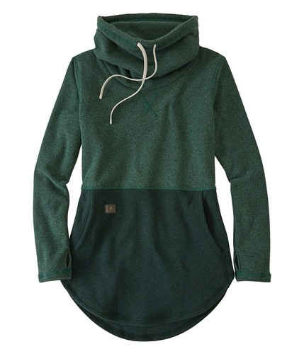 Deso Tallac Pullover, Colorblock Dark Teal / Deep Sea, Gr. L, Wasserfallausschnitt Fleece - Bild 9 von 12