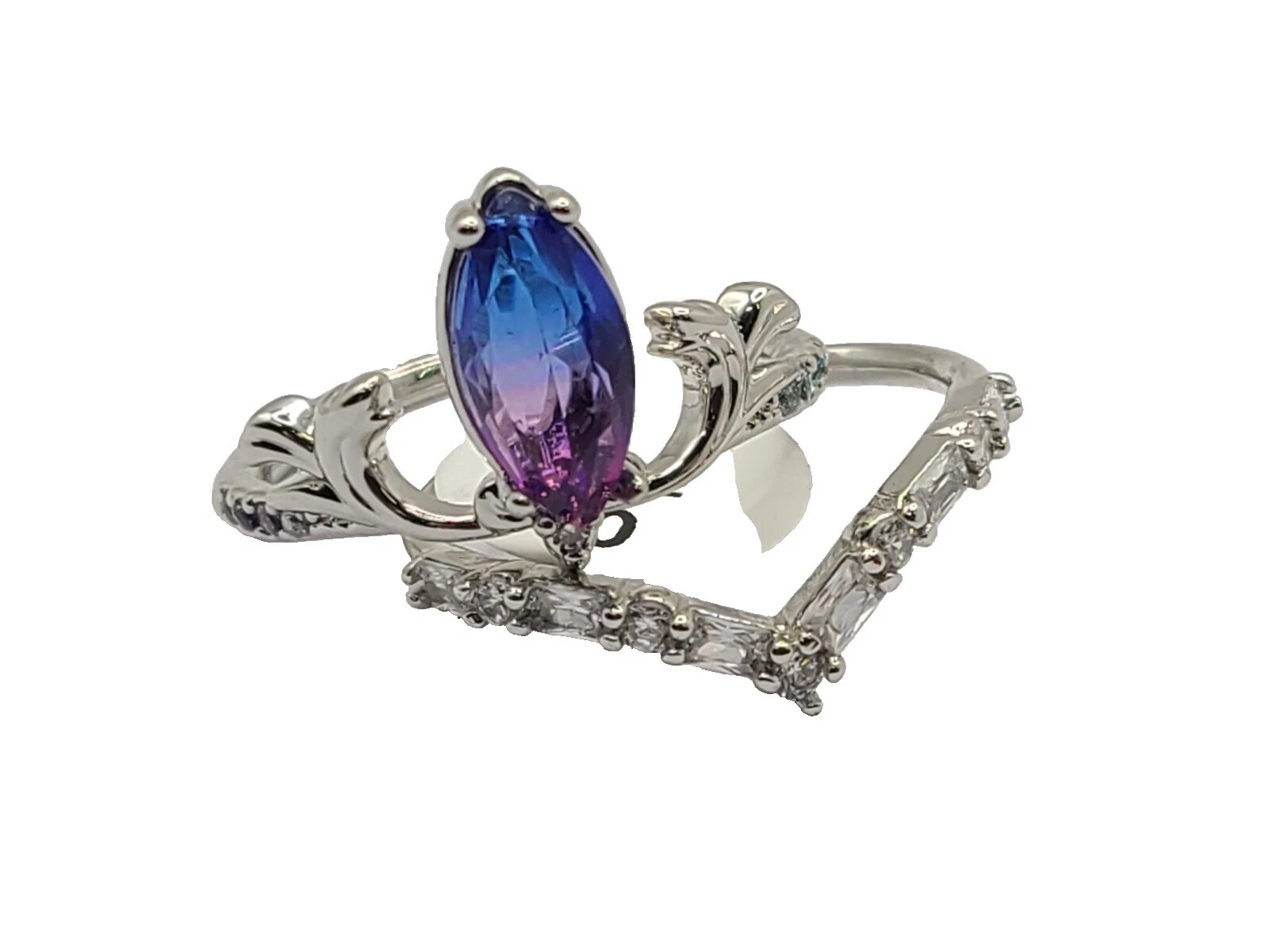 Vida marina Piedra Amatista Anillos de Moda