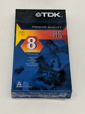 TDK Premium quality HS 8 hour blank video tape T-160 New sealed