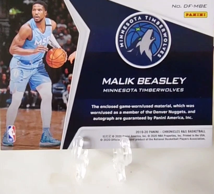 2019-20 Chronicles Rookies And Stars Malik Beasley Dress For Success - Image 2 of 2