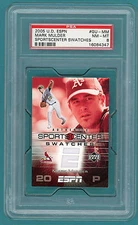 2005 UD ESPN Swatches Mark Mulder Game Used Jersey #GU-MM Mint 9! POP 1! A's!