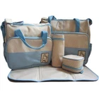 New 5pcs Baby Girl Boy Nappy Changing Bag Set Diaper Bag