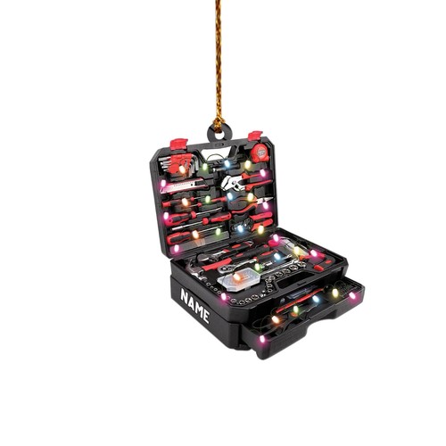 Maintenance Engineer Christmas Ornament, Tool box Christmas Ornament decor - Picture 5 of 5