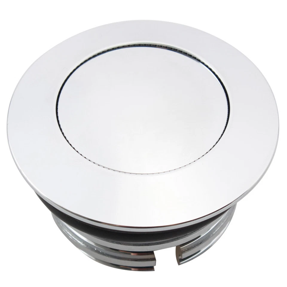 Chrome Pop Up Vented Fuel Tank Gas Cap For Harley Dyna Sportster Softail Fat Boy Foto 3 de 4