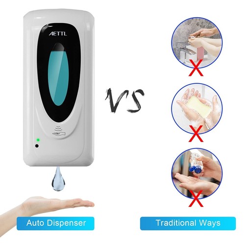AETTL Touchless Automatic Foaming Hand Soap Dispenser Wall Mount, Motion Sensor - Picture 7 of 9